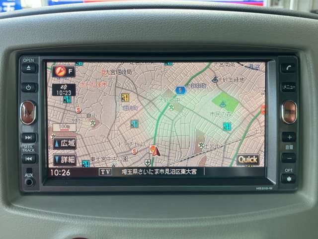 ディーラーオプションHDDナビ付きです！操作もわかりやすく、目的地検索もラクラクです！