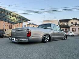 エアサス　チャネリング公認車　ダコタバンパー　メッキアルミ　カッコいい！