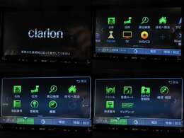 お出かけに嬉しい、Clarionナビ（フルセグ地デジTV）付です♪