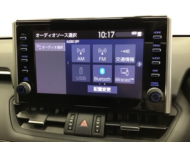 AVメニューはご覧の通り、様々なコンテンツに対応、ドライブを楽しく演出できます。詳しくはスタッフへお尋ねください