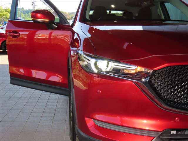 アダプティブLEDヘッドライト　カメラや車速センサーと連動して、ハイ、ロー、ワイドローのLEDライトを常に最適な配光に自動制御する優れものです！便利なオートライト装着されています！