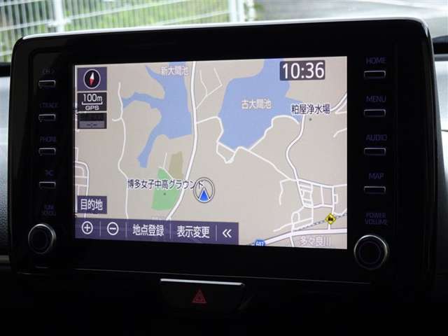 何処へでも行きたい場所へ、安心のトヨタ純正メモリーナビを装備してます。