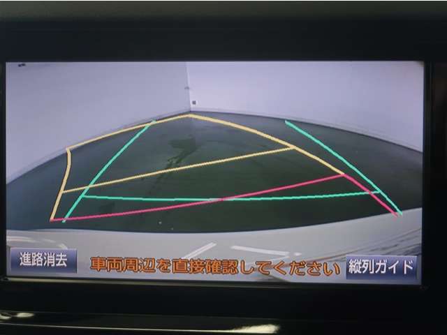 バックガイドモニターで、後方を確認しながら安心して駐車することができます。運転初心者も熟練者も必須の機能ですよ！