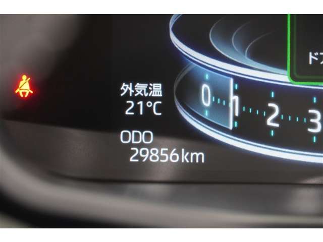 現在の走行距離です。乗り方や用途によって走行距離は異なりますが1年間に1万キロが一般的な目安です。