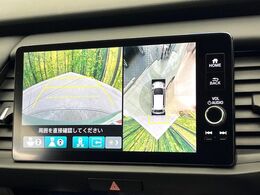 【マルチビューカメラシステム】専用のカメラにより、上から見下ろしたような視点で360度クルマの周囲を確認することができます☆死角部分も確認しやすく、狭い場所での切り返しや駐車もスムーズに行えます。