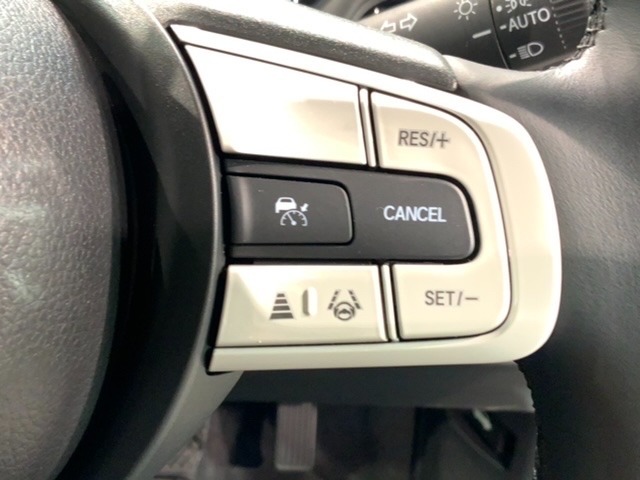 クルーズコントロールを装備しています。高速道路などで一定の速度で走ってくれるので運転が楽ですよ！速度を設定できますので、スピードの出しすぎにも注意できます。