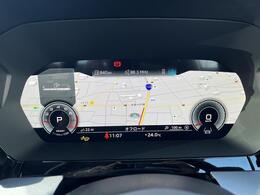 ●バーチャルコックピット『メーターパネル内に高解像度の液晶ディスプレイを配置。ディスプレイ内に地図が表示され、ナビゲーションの確認の際にドライバーは視線の移動を少なくすることができます。』