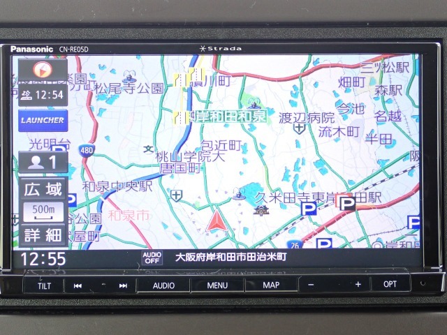 ■社外メモリーナビ付き！フルセグ、DVD再生、BTオーディオ対応です。