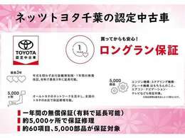 【ロングラン保証とは】最長3年！走行距離無制限＆年式問わず、全国約5,000ヶ所のトヨタのお店で保証修理が可能です☆