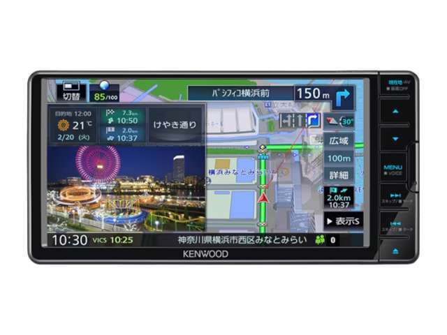 【Aプラン　＋9万円】　（KENWOOD　MDV-D711W）　最新7インチメモリーナビ☆　フルセグTV/CD/DVD/Bluetooth/SD録音＆再生☆　音声認識機能☆　USB/HDMI入力（配線別売）☆　※取付キット・取付工賃を含む