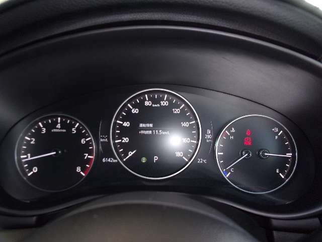 平均燃費や速度、そのほかには残量のガソリンで走行可能な距離を教えてくれます。