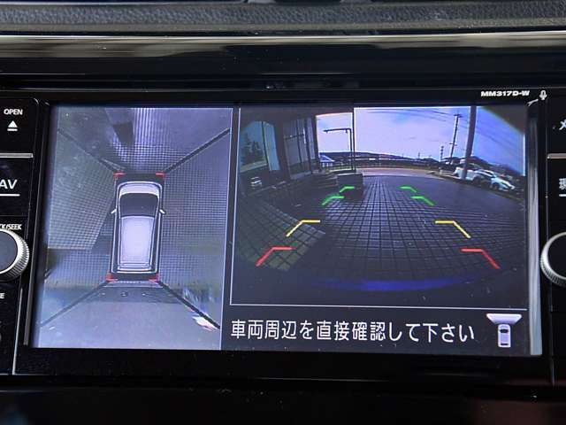 アラウンドビューモニターが付いていますのでバックも縦列駐車にも便利です。