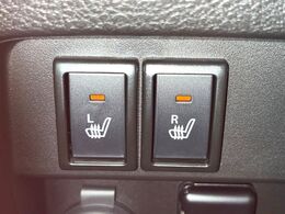 【シートヒーター】寒い日に重宝するシートヒーター！エアコンより早く温まってくれるので寒がりの人も安心ですね♪エアコンの温風は乾燥するから苦手、という方にもをおすすめです。