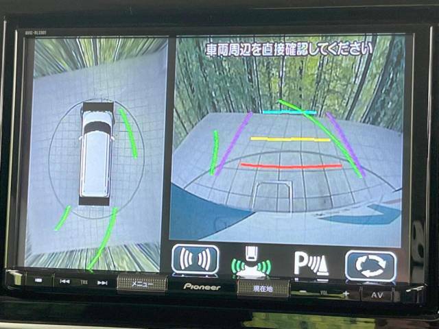 【全方位モニター用カメラ】専用のカメラにより、上から見下ろしたような視点で360度クルマの周囲を確認することができます☆死角部分も確認しやすく、狭い場所での切り返しや駐車もスムーズに行えます。