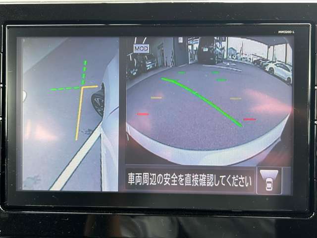 幅寄せする時に役立つアラウンドビューモニター
