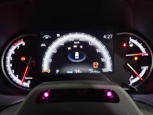 【メータ―類】速度、残燃料、その他マルチディスプレイ表示にて視認性に優れた仕様となっております♪