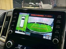 【パノラミックビューモニター】を装備しております。全周囲カメラで危険察知。狭い駐車場でも安心して駐車できますね。