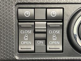 【両側パワースライドドア】スマートキーや運転席のスイッチで後席両側スライドドアの開閉が可能♪電動だから力を入れてドアを開ける必要が無く、小さなお子様でも簡単に開け閉めでき快適です♪