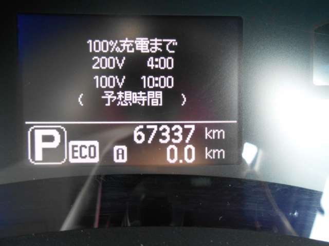 とっても見やすいメーターパネル。走行距離は、68000キロです！