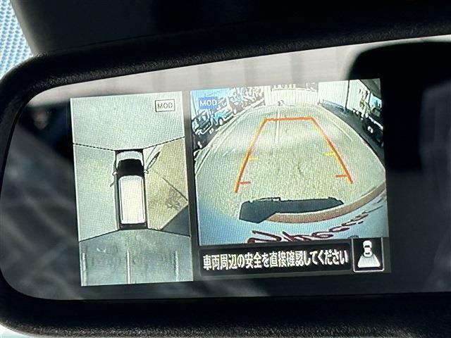 ★アラウンドビューモニター、クルマを上から見下ろす形で映像を映し、駐車する際のドライバーからの死角を無くす、素晴らしい機能です♪