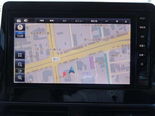 日産純正Wi-Fi内蔵9インチナビ(MM223D-L)装備。スマホを使って部分地図更新が可能です。フルセグ地デジTV、FM/AMラジオ、Bluetoothオーディオ、SDカード対応などオーディオ機能も充実です。