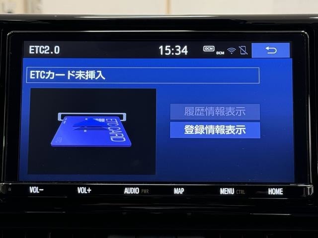 ナビ画面に連動したETCを装備しています。　過去に利用した利用料金も一目で分かって、とっても便利です。　ETCの抜き忘れ、挿し忘れも警告してくれるので安心ですね。