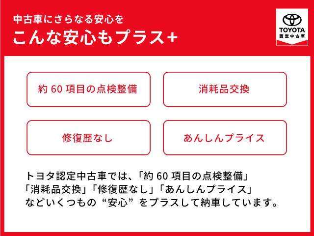 トヨタ認定中古車保証付！（1年間、距離無制限　HV車はHV保証付）　別途延長保証もご用意しております♪　ぜひ現車を確認にご来店ください