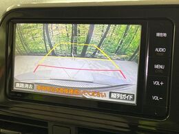 【バックカメラ】駐車時に後方がリアルタイム映像で確認できます。大型商業施設や立体駐車場での駐車時や、夜間のバック時に大活躍！運転スキルに関わらず、今や必須となった装備のひとつです！