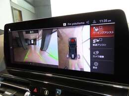このシステムには、トップ・ビュー＋3Dビュー、サイド・ビュー・カメラ、リヤ・ビュー・カメラ、PDC/パーク・ディスタンス・コントロール、リバース・アシスト/アクティブPDCが備わっています