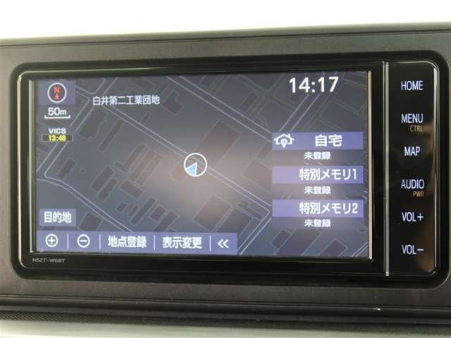 ナビ装着車で知らない道もラクラク♪