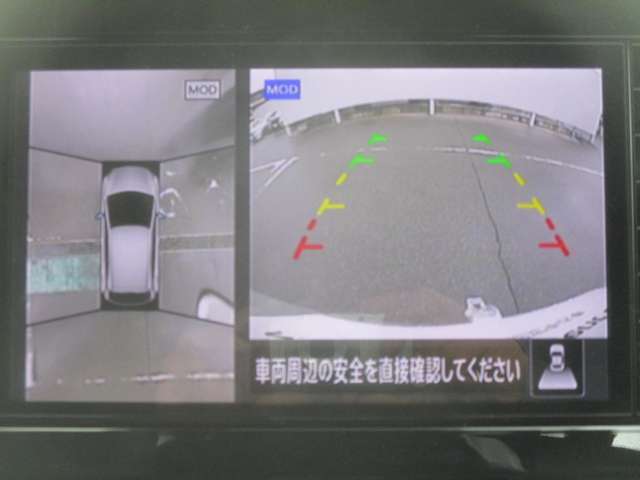 便利な全方向モニター装備です。