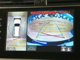 【パノラミックビューモニター】専用のカメラにより、上から見下ろしたような視点で360度クルマの周囲を確認することができます☆死角部分も確認しやすく、狭い場所での切り返しや駐車もスムーズに行えます。