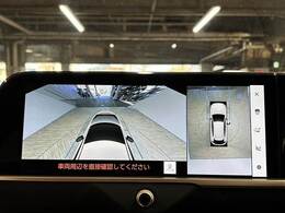【全方位モニター】 クルマを上空から見下ろしているかのように、直感的に周囲の状況を把握できます。