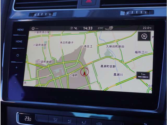 ナビ付です！目的地を設定 すれば、初めての場所でも簡単に 行くことが出来ます！