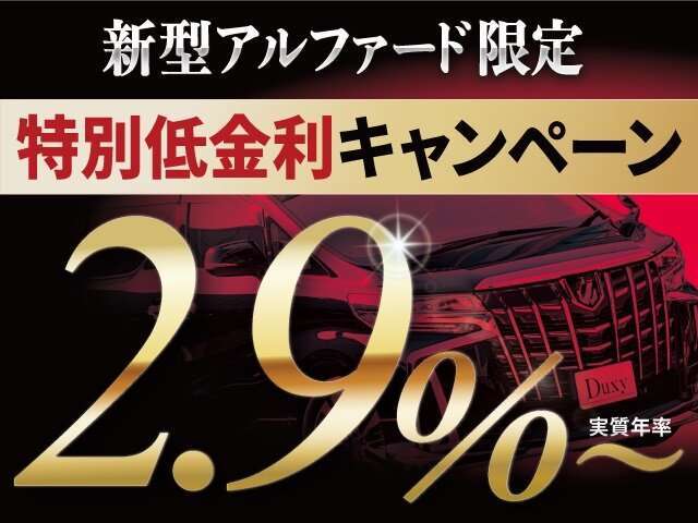 Duxyでは低金利2.9％～（実質年率）実施中です！　頭金0円　最長120回まで可能☆月々の返済金を最小限に抑える残価設定型ローンも取り扱ってます☆事前審査、ローンシミュレーションもお気軽にご相談下さい☆