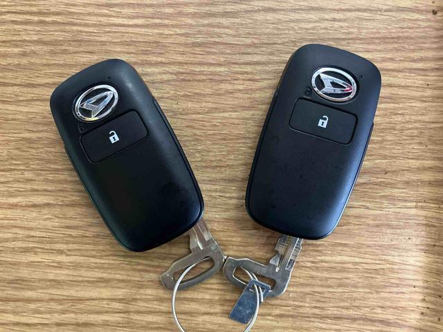 【スマートキー】　スマートキーを携帯していれば、ドアハンドルのボタンを押すだけでロックの解除ができます