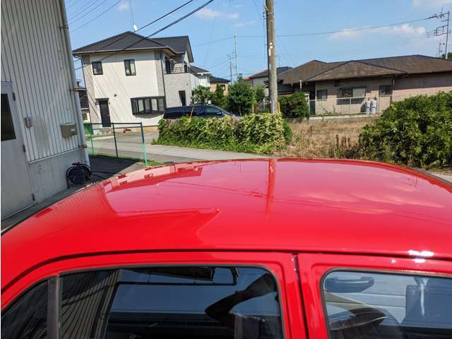 ルーフもピカピカで気持ちが良いです。