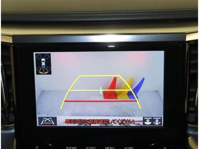 ガイドラインも表示されるバックカメラが付いているので、車庫入れが苦手という方も安心です♪