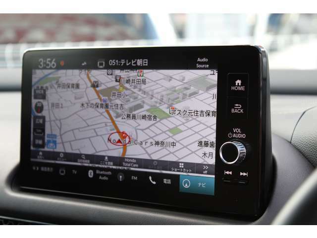 ナビはHonda純正インターナビ。スマートフォンのような操作感です。