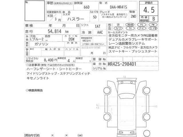 車両状態をご確認いただけます☆詳細な内容を事前にお知らせさせて頂きます。