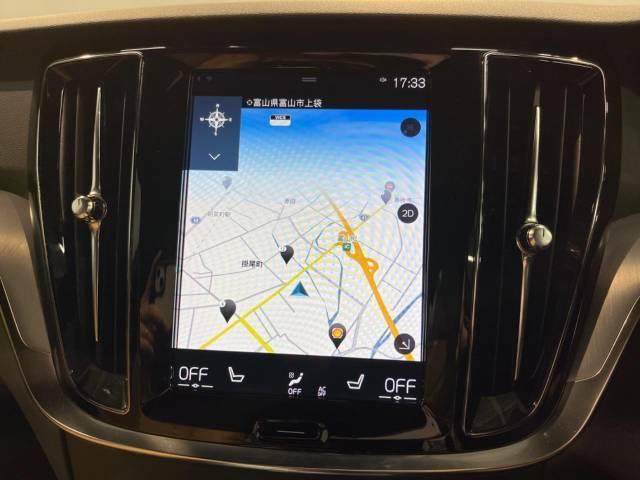 【9インチタッチスクリーン純正HDDナビ】「Apple　Car　Play」「Android　Auto」対応のボルボ先進ナビゲーション「SENSUS」。