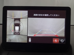 狭い場所での駐車やすれ違いなどでより的確な運転操作に役立つ360°ビューモニターが装備されています。
