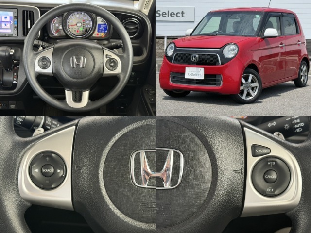 クルーズコントロール、ステアリングリモコンスイッチも付いておりますので運転中の操作も楽々ですよ！