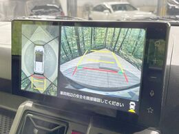 【パノラマモニター】専用のカメラにより、上から見下ろしたような視点で360度クルマの周囲を確認することができます☆縦列駐車や幅寄せ時に活躍してくれます♪