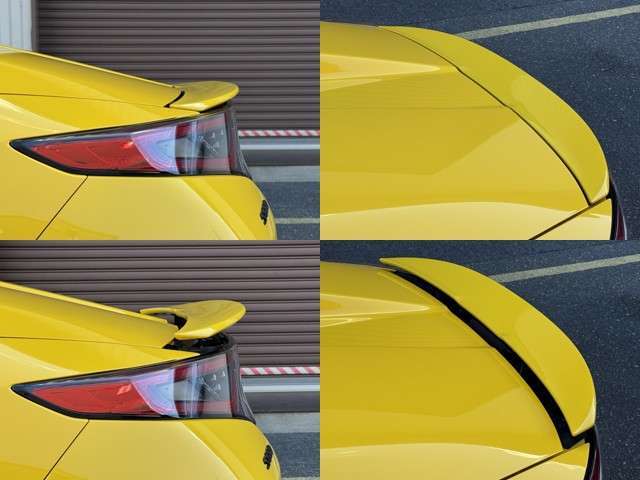 アクティブスポイラーが付いております。