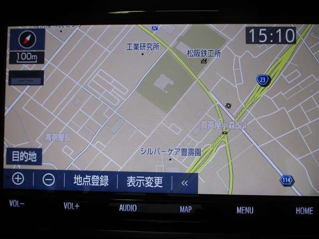 地図画面はこのように分かりやすく表示されます♪目的地を設定して快適なドライブにしましょう！