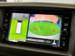 【アラウンドビューモニター】を装備しております。全周囲カメラで危険察知。狭い駐車場でも安心して駐車できますね。