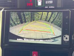 【バックカメラ】駐車時に後方がリアルタイム映像で確認できます。大型商業施設や立体駐車場での駐車時や、夜間のバック時に大活躍！運転スキルに関わらず、今や必須となった装備のひとつです！