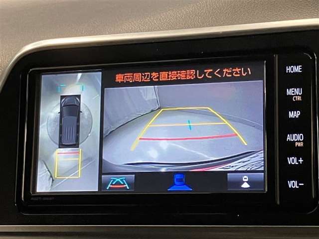 バックガイドモニターで、後方を確認しながら安心して駐車することができます。運転初心者も熟練者も必須の機能ですよ！