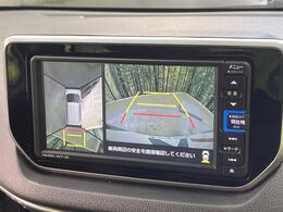 【パノラマモニター】専用のカメラにより、上から見下ろしたような視点で360度クルマの周囲を確認することができます☆死角部分も確認しやすく、狭い場所での切り返しや駐車もスムーズに行えます。